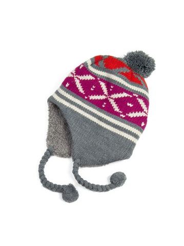 Klasická ušanka - šedá