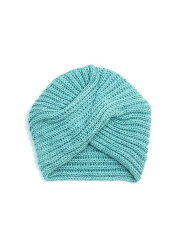 Čepice - turban tyrkysová