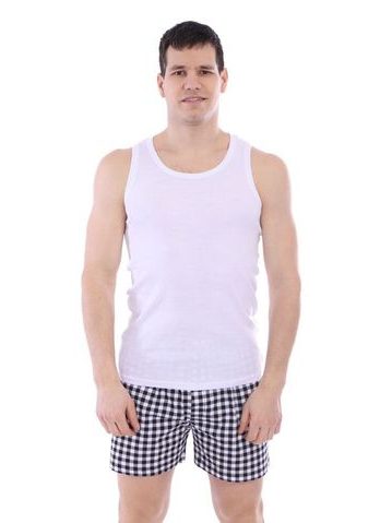 Pánské bavlněné tílko Basic bílé
