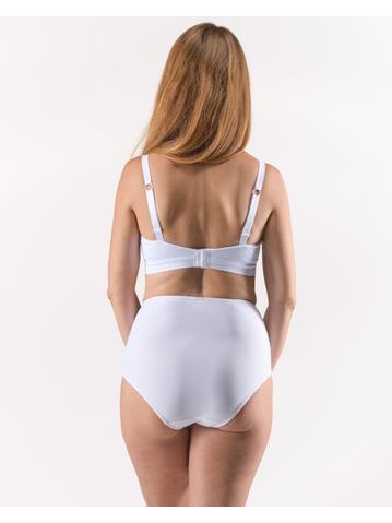 GINA dámské kalhotky klasické, širší bok, bezešvé, jednobarevné Eco Bamboo 00038P - tm. šedá