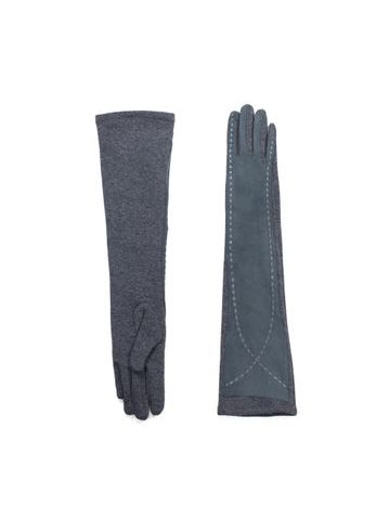 Dlouhé elegantní dámské rukavice tmavě šedé