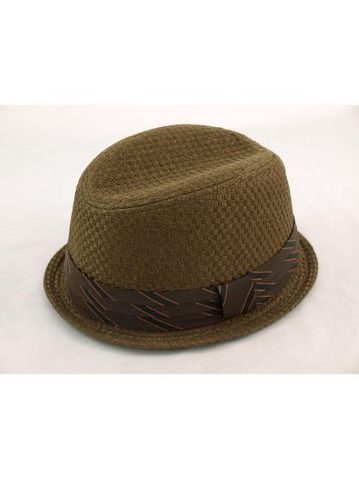 Klobouk trilby fedora hnědý