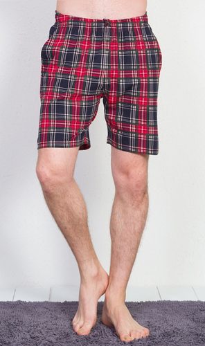 Pánské pyžamové šortky Karel - červená
