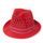 Měkký trilby klobouk červený