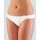 GINA dámské kalhotky bokové - RIO, šité, jednobarevné 16068P - bílá
