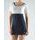 GINA dámské šaty s krátkým rukávem, sukně a šaty, šité 91001P - lékořice bílá