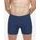 Pánské boxerky delší nohavička, šité 74183 - lékořice sv. modrá