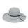 Široký klobouček šedý s nádechem olivové