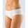 GINA dámské kalhotky francouzské, bezešvé, bokové, jednobarevné MicroBavlna 04004P - bílá