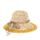 Přírodní klobouk Babí léto se žlutým lemem