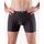 Pánské boxerky delší nohavička, šité 74167P - černá šedá