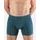 Pánské boxerky s delší nohavičkou, delší nohavička, šité, s potiskem 74171 - petrolejová dunaj