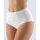 GINA dámské kalhotky klasické vyšší bok, širší bok, šité, s krajkou, La Femme 2 10204P - bílá