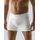 GINA pánské boxerky s delší nohavičkou, delší nohavička, bezešvé, jednobarevné Bamboo PureLine 54004P - bílá