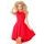 Elegantní červené šaty s širokou sukní