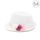 Bílý letní klobouček pro holky