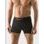 GINA pánské boxerky s delší nohavičkou, delší nohavička, bezešvé, jednobarevné Bamboo PureLine 54004P - černá