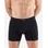 Pánské boxerky delší nohavička, šité, s potiskem 74173 - černá martini