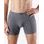Pánské boxerky delší nohavička, šité, jednobarevné 74086P - šedá
