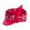 Červený šátek do vlasů pin-up bandana