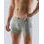 Pánské boxerky s kratší nohavičkou, šité, s potiskem Funny collection 73085P - šedá tm. šedá