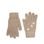 Rukavice Eliana - tmavobéžové