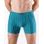 Pánské boxerky delší nohavička, šité 74167P - petrolejová sv. tyrkysová