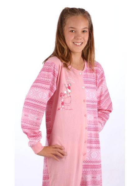 Dětský overal VIENETTA Méďa s čepicí - lososová