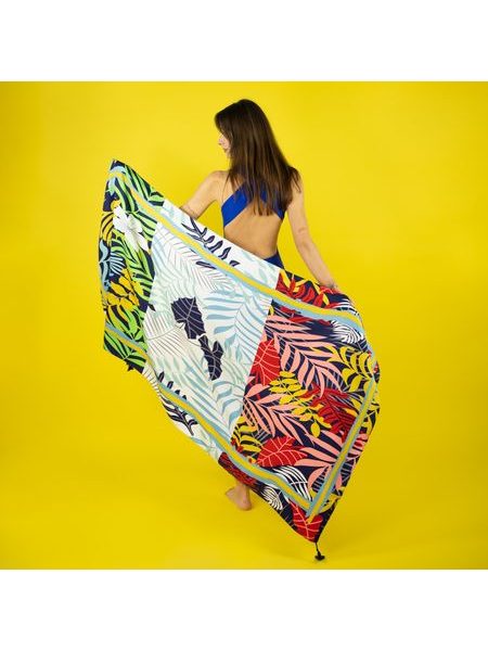 Lehká šála zakončená třásněmi mix barev