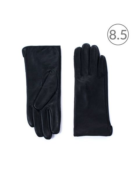 Dámské elegantní kožené rukavice šedé
