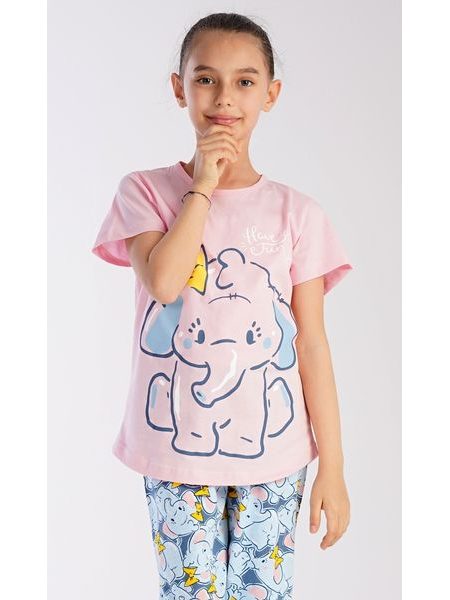 Dětské pyžamo kapri Slůně - světle lososová