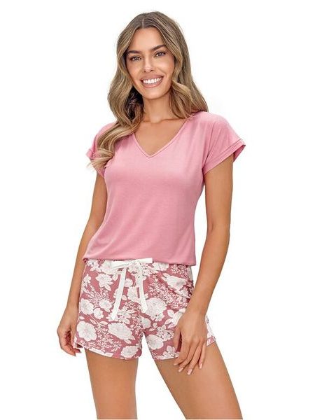 Dámské pyžamo Tina short růžové