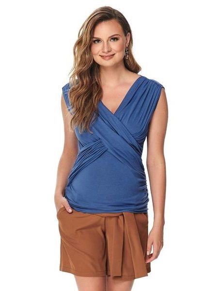 Luxusní mateřské tričko Barray modré