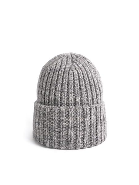 Melanžová čepice - šedá