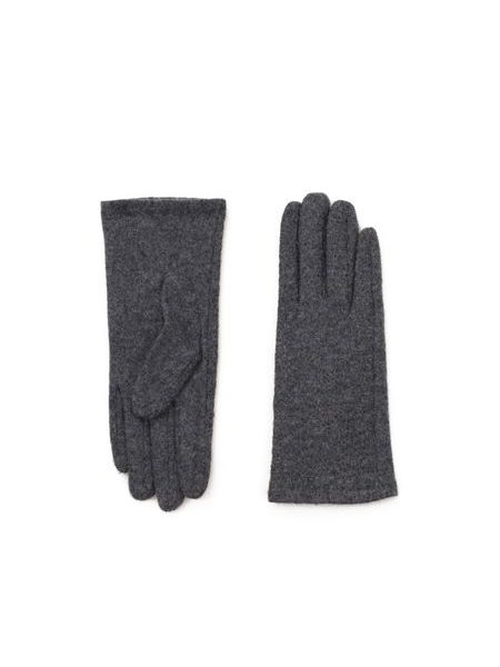 Elegantní rukavice s květy šedé