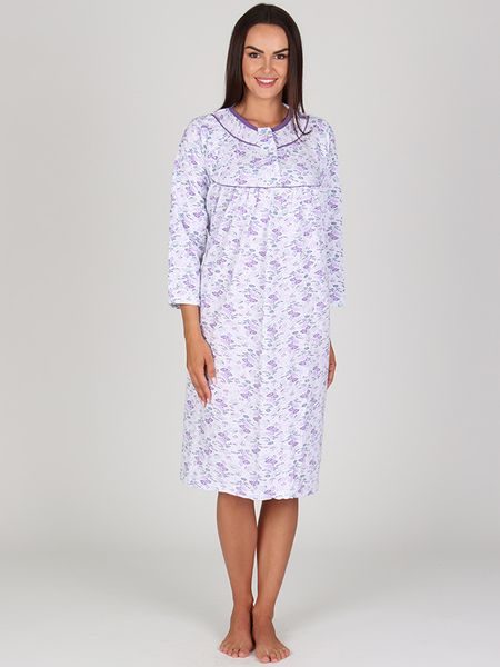 Dámská noční košile KASANDRA fialový motýl