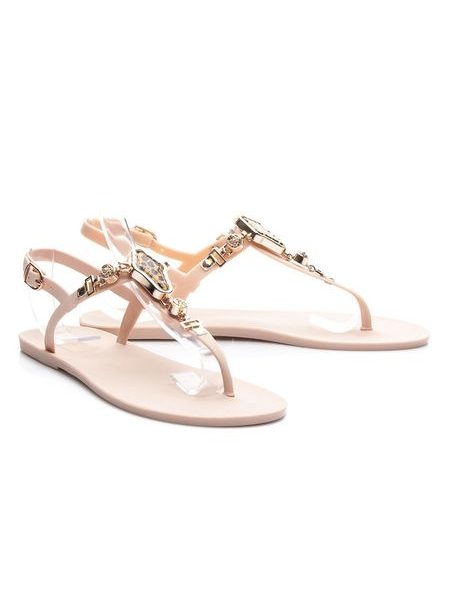 Gumové sandálky s krásnou ozdobou