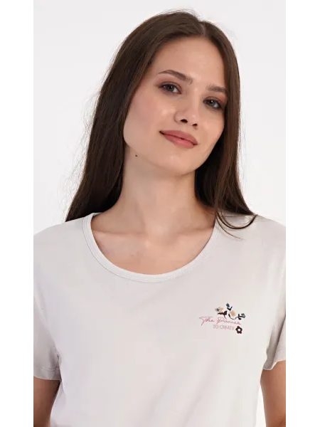 Dámské pyžamo kapri Klaudie - starorůžová