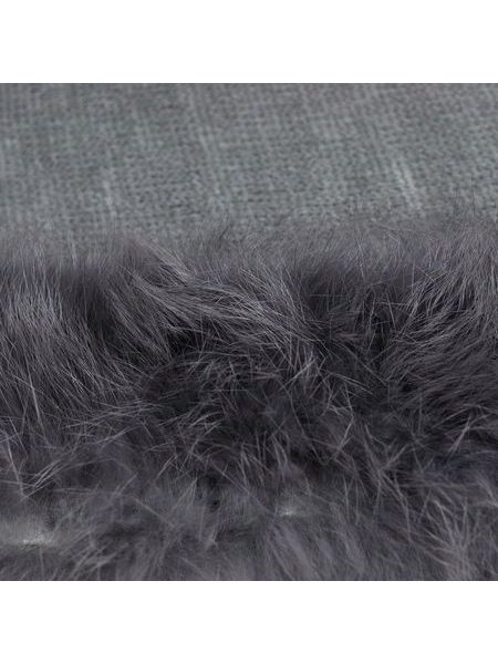 Tmavohnědý Kožešinový Kabát