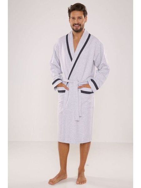 Pánský župan Bruno IV světle šedý