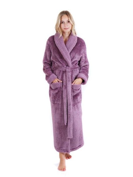 Dámský dlouhý hřejivý župan ALTA fialová