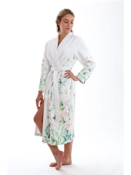 Dámský dlouhý župan s šálovým límcem Julia Květiny