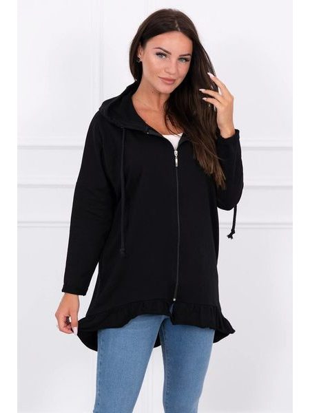 Mikina s volánky, černá