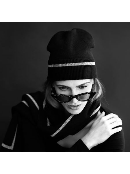 Komplet Gold stripe černý