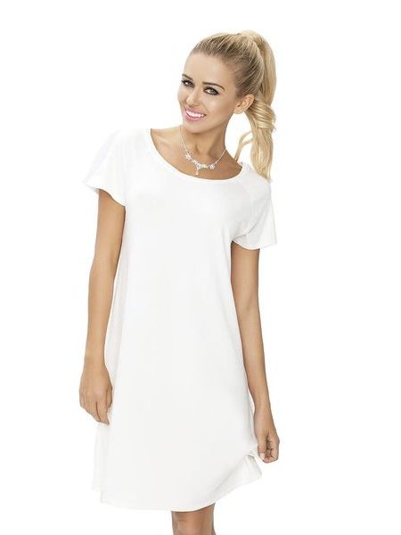 Bílá noční košilka Flora