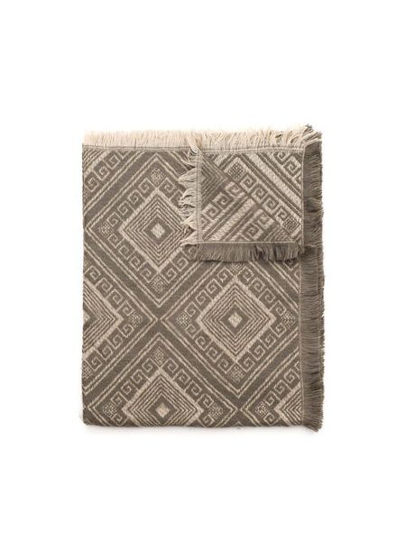 Šála s řeckým motivem béžová