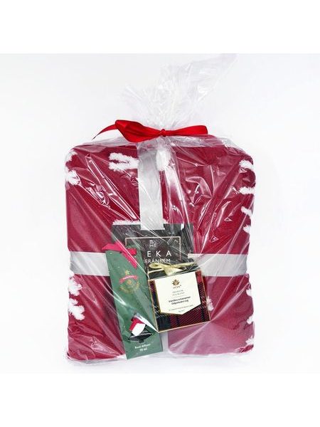 Vánoční set beránková deka Los, čaj a difuzér