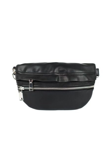 Stylová koženková ledvinka - černá