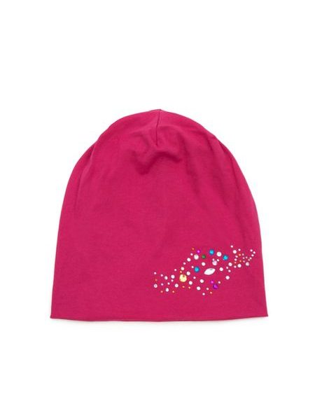 Čepice beanie barevná sklíčka růžová