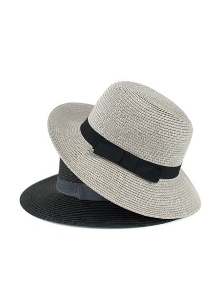 Letní klobouk typu fedora - černý